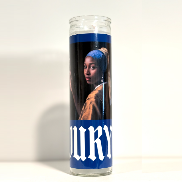 Blue Prayer Candle