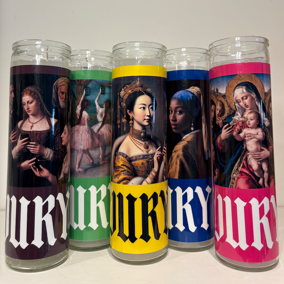 Blue Prayer Candle